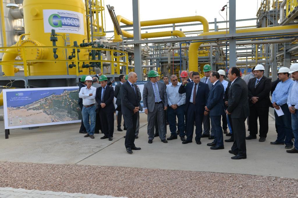 وزير البترول يستمع لشرح ياسر صلاح رئيس شركة جاسكو